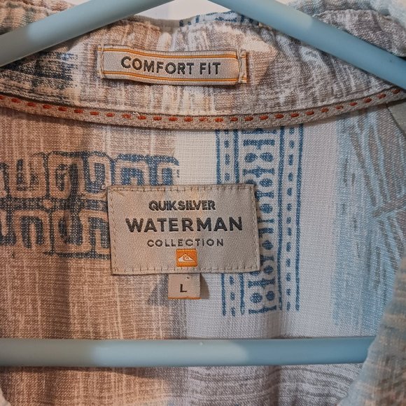 Quiksilver Men's Button Down Shirt Large - Picture 2 of 4